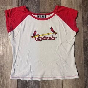 Women’s Cardinals Shirt Y2K - Red and White